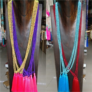 pyrus beads tassels necklaces mix color 80 pieces free shipping include